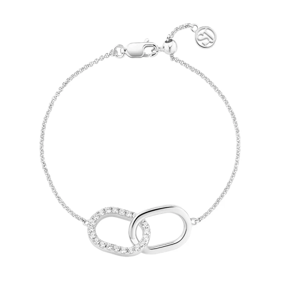 Capizzi Due Piccolo Armband i silver med gnistrande cubic zirconia-stenar från Sif Jakobs