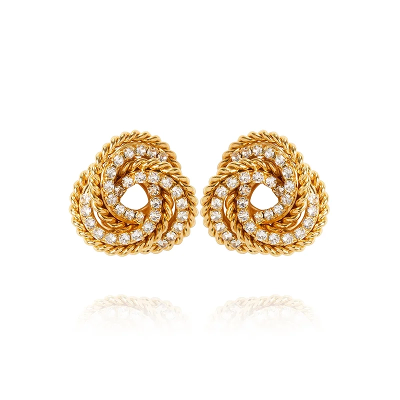 Caroline Svedbom - Juliette Earrings Gold Crystal