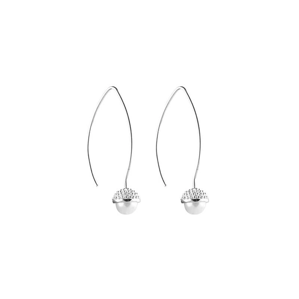 Pearl Bubble Long Ear Silver -CU Jewellery - Snabb frakt & paketinslagning - Nordicspectra.se
