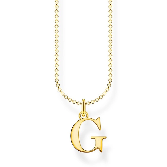 Kette Buchstabe Gold - G von Thomas Sabo, Schneller Versand - Nordicspectra.de