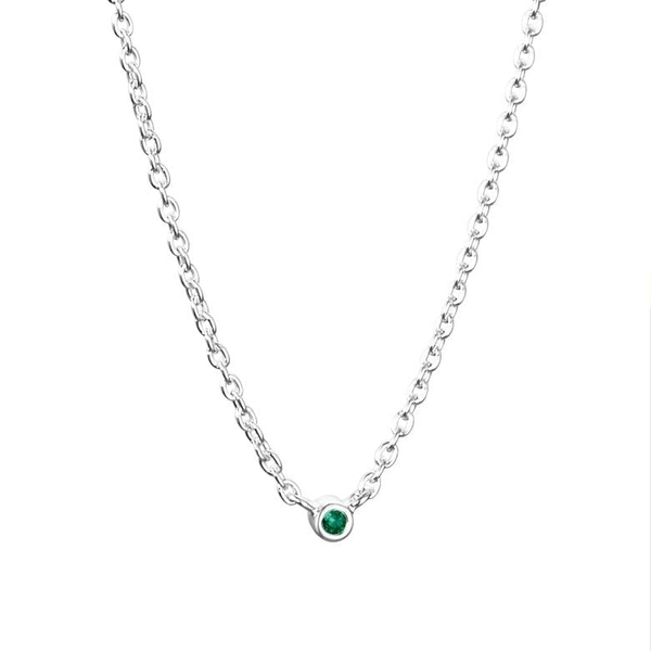 Micro Blink Necklace - Green Emerald - Efva Attling - Suuri valikoima & ilmainen lahjapaketointi - Nordicspectra.fi