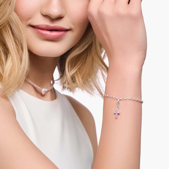 Rosa Kors Berlock - Thomas Sabo - Snabb leverans & paketinslagning - Nordic Spectra