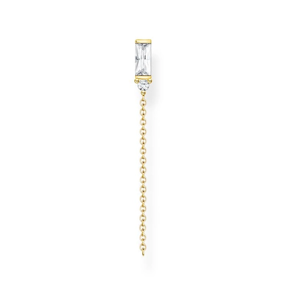 Örhänge Kedja med Baguetteslipad Sten Guld - Thomas Sabo örhängen - Snabb frakt & paketinslagning - Nordicspectra.se