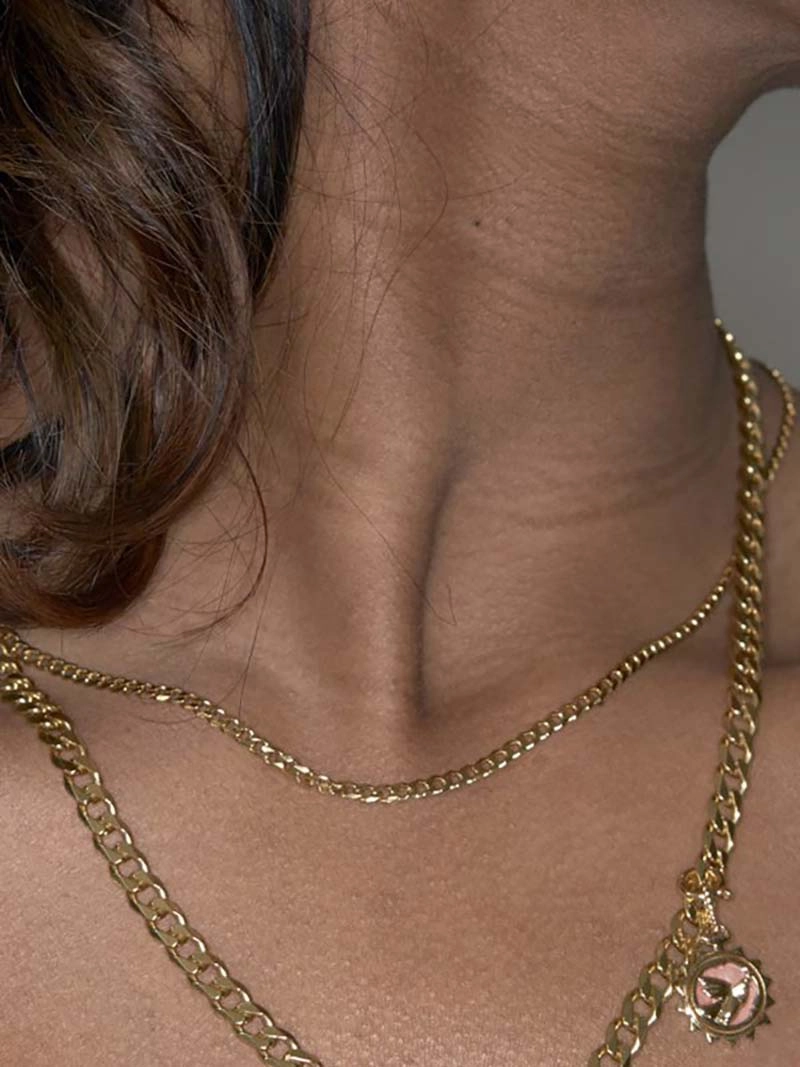 Saffi 50 Necklace Gold - Maria Black - Snabb frakt & paketinslagning - Nordic Spectra