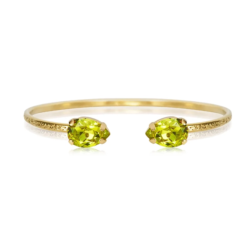 Caroline Svedbom - Petite Drop Bracelet Gold Citrus Green