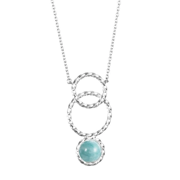 Twisted Orbit Necklace - Amazonite von Efva Attling, Schneller Versand - Nordicspectra.de