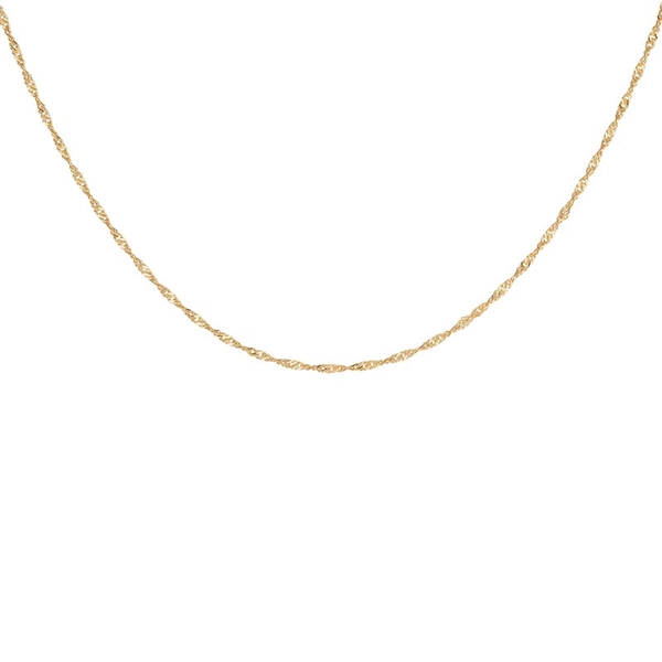 Letters Singapore Necklace Gold -CU Jewellery - Snabb frakt & paketinslagning - Nordicspectra.se