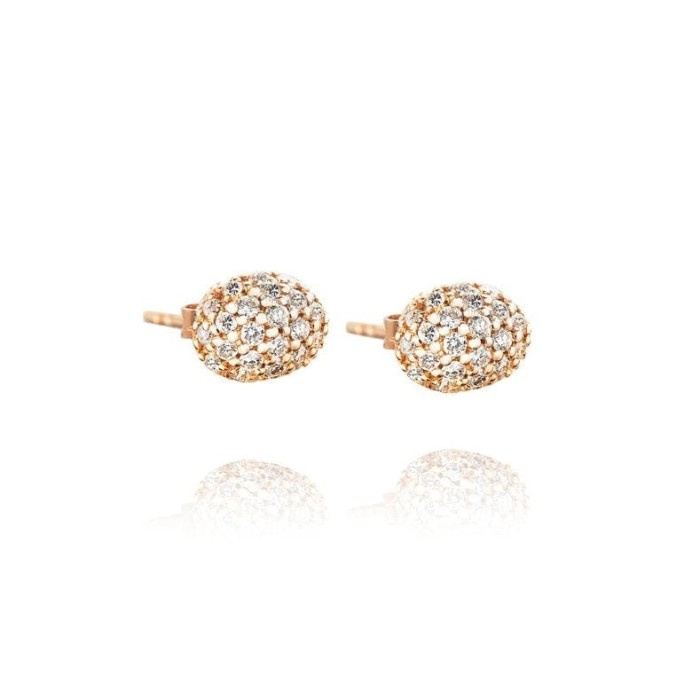 Efva Attling - Love Bead Ear - Diamonds Gold