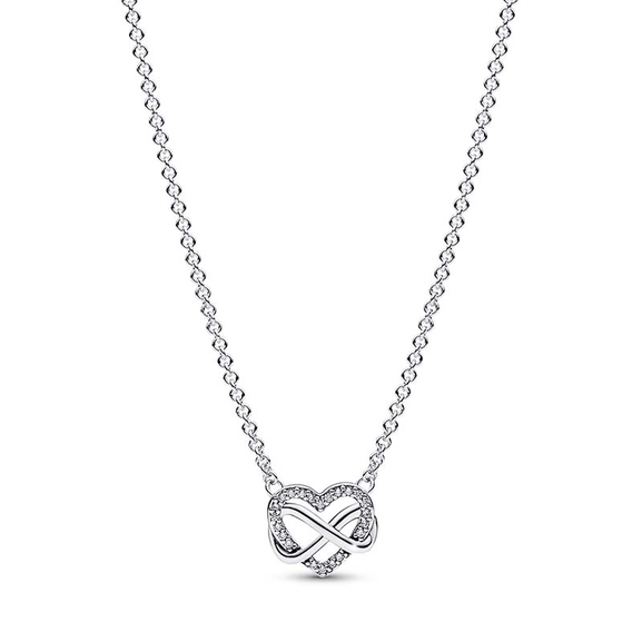 Glittrande Halsband med Evighetstecken - PANDORA - Snabb frakt & paketinslagning - Nordic Spectra