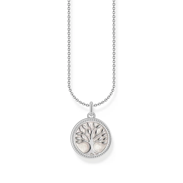 Halsband med Tree of Love med Vit Emalj - Thomas Sabo - Snabb leverans & paketinslagning - Nordic Spectra