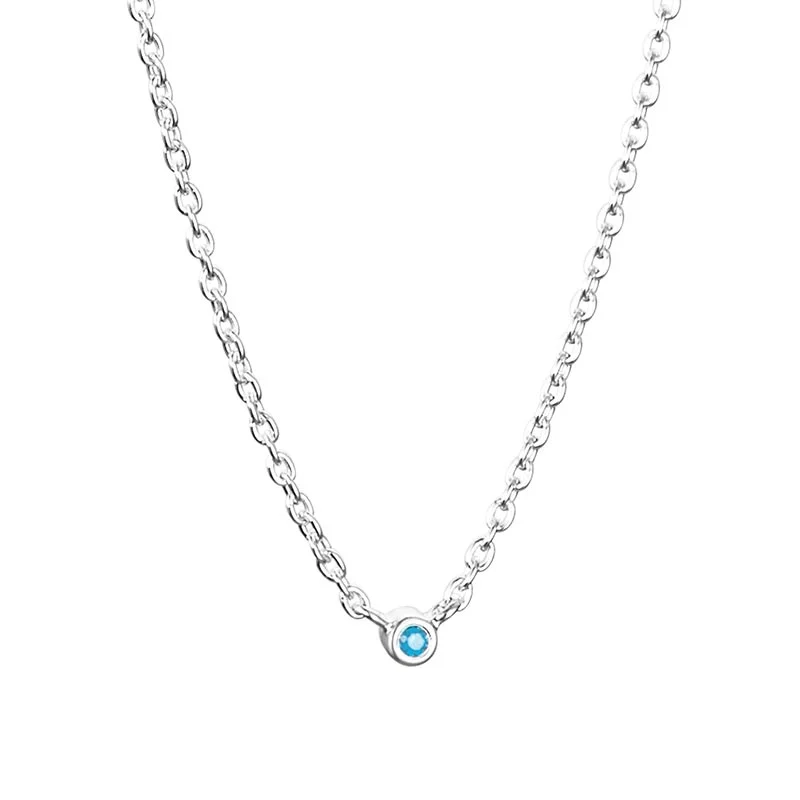 Efva Attling - Micro Blink Necklace - Blue Topaz