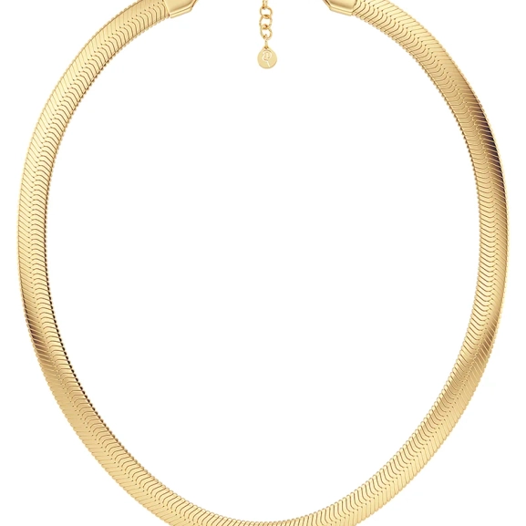 Herringbone L Necklace Gold - Edblad - Snabb leverans - Gratis paketinslagning