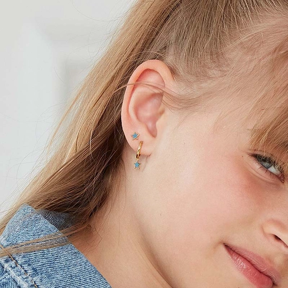 Sky Studs Kids Blue Gold - Edblad - Snabb frakt & paketinslagning - Nordicspectra.se