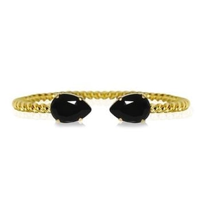 Mini Drop Bracelet Gold Jet - Caroline Svedbom - Nopea toimitus ja lahjapakkaus - Nordic Spectra