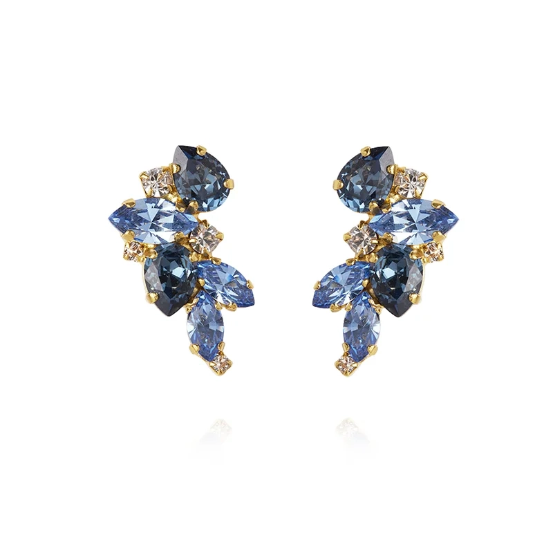 Caroline Svedbom - Demi Earrings Gold Blue Combo
