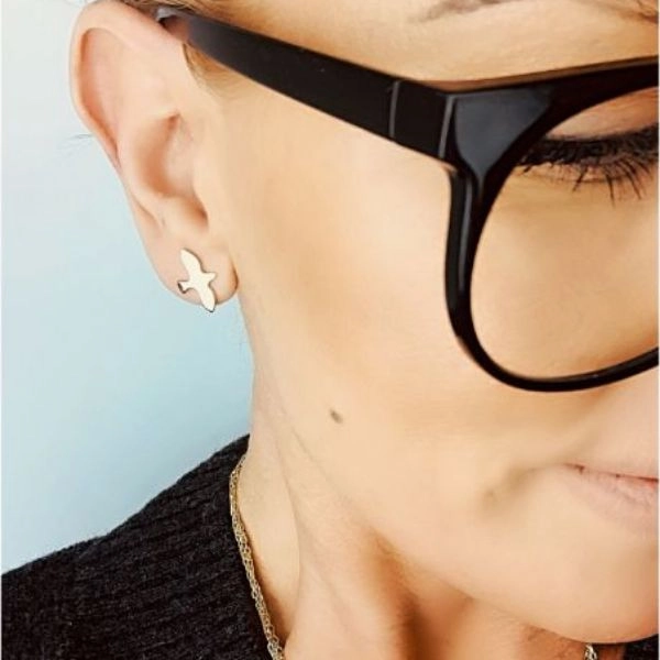 Dove Pin Earrings Silver - Emma Israelsson - Snabb frakt & paketinslagning - Nordicspectra.se