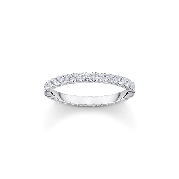 Alliansring med Glittrande Stenar - Thomas Sabo - Snabb leverans & paketinslagning - Nordic Spectra