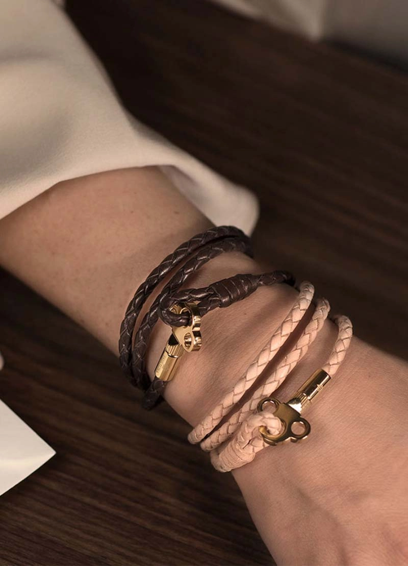 The Key Leather Bracelet Silver - Black - Skultuna - Snabb frakt & paketinslagning - Nordicspectra.se