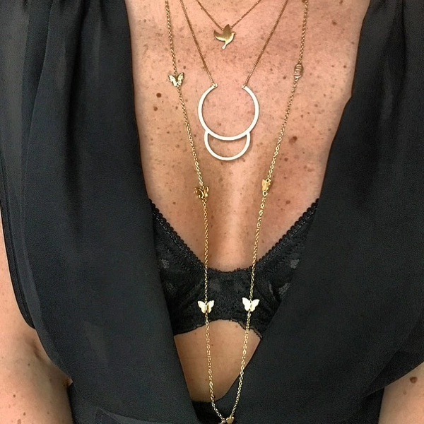 Peace Neck Gold -CU Jewellery - Snabb frakt & paketinslagning - Nordicspectra.se