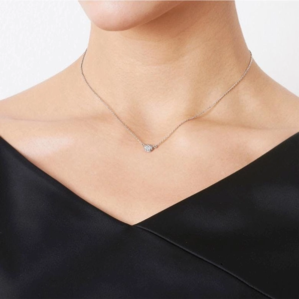 Love Bead Necklace - Diamonds White Gold - Efva Attling - Suuri valikoima & ilmainen lahjapaketointi - Nordicspectra.fi