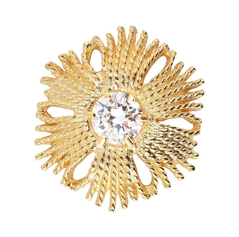 CU Jewellery - Gatsby Big Stone Ring Gold
