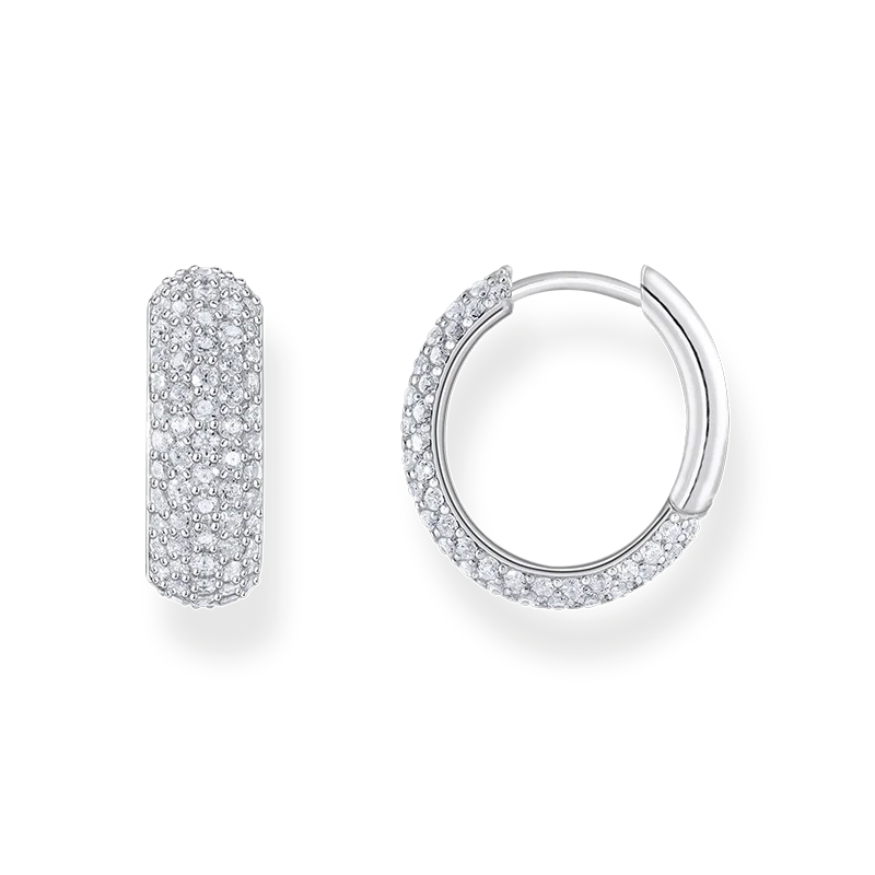 Thomas Sabo - Creoler med Pavé Glittrande Stenar