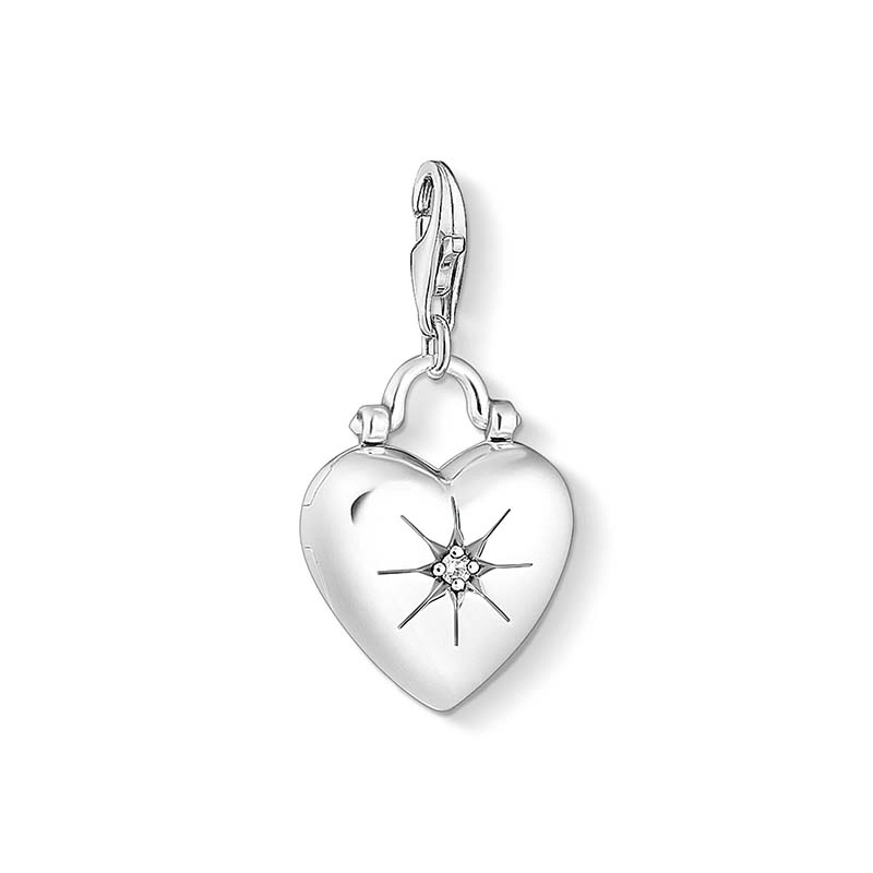 Hjärta Silvermedaljong Berlock