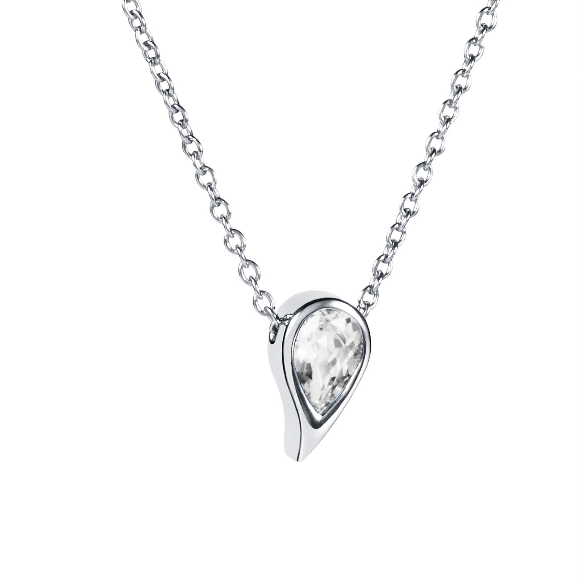 Efva Attling - Sparkle Of Life Single Necklace - White Topaz