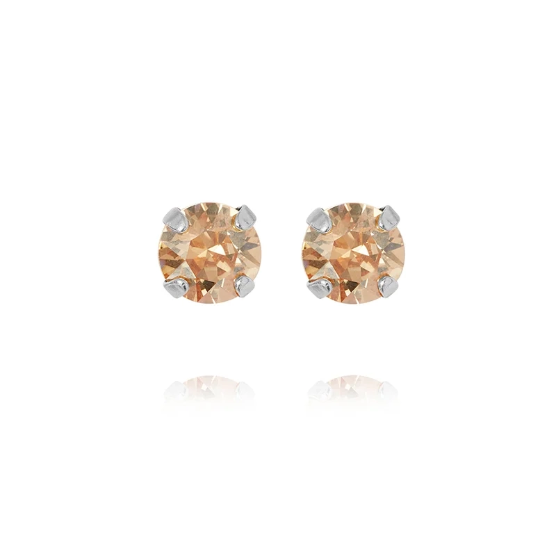 Caroline Svedbom - Mini Stud Earrings Rhodium Golden Shadow