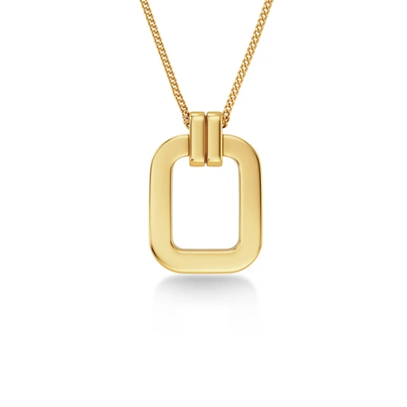 Elegant långt halsband i 14K guldplätering från Edblads Plaza-kollektion