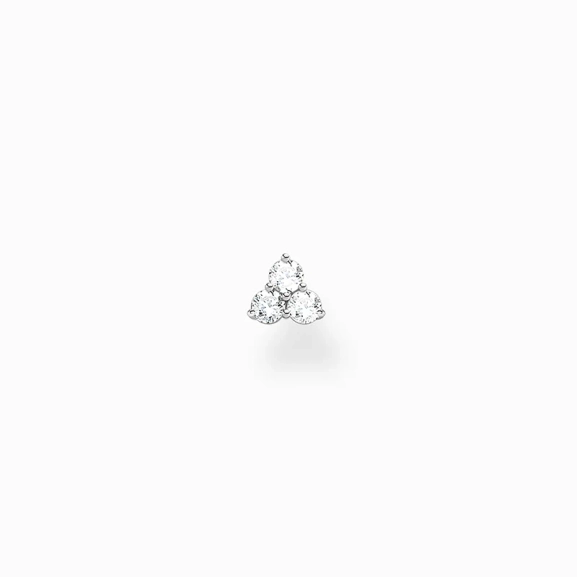 Einzel Ohrstecker Weiße Steine Silber - Thomas Sabo - Nordic Spectra