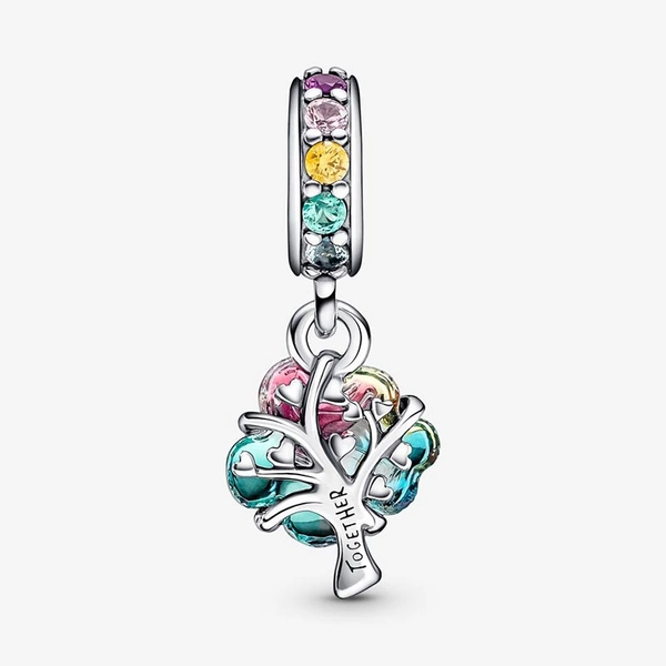 Baum des Zusammenhalts Murano-Glas Charm-Anhänger von PANDORA, Schneller Versand - Nordicspectra.de