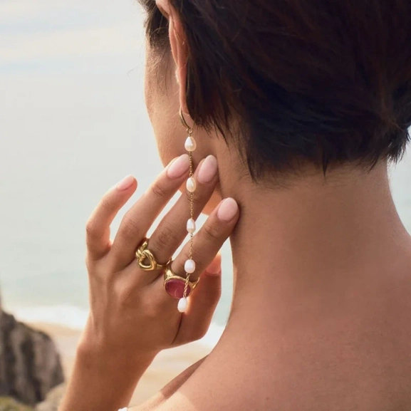 Pacific Earrings L Gold - Edblad - Snabb frakt & paketinslagning - Nordic Spectra