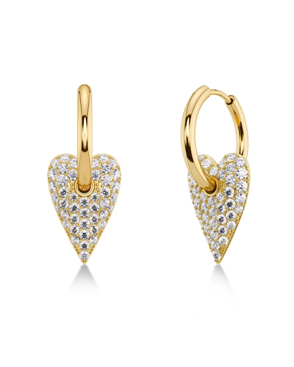 Edblad - Amore Sparkle Hoops L Gold