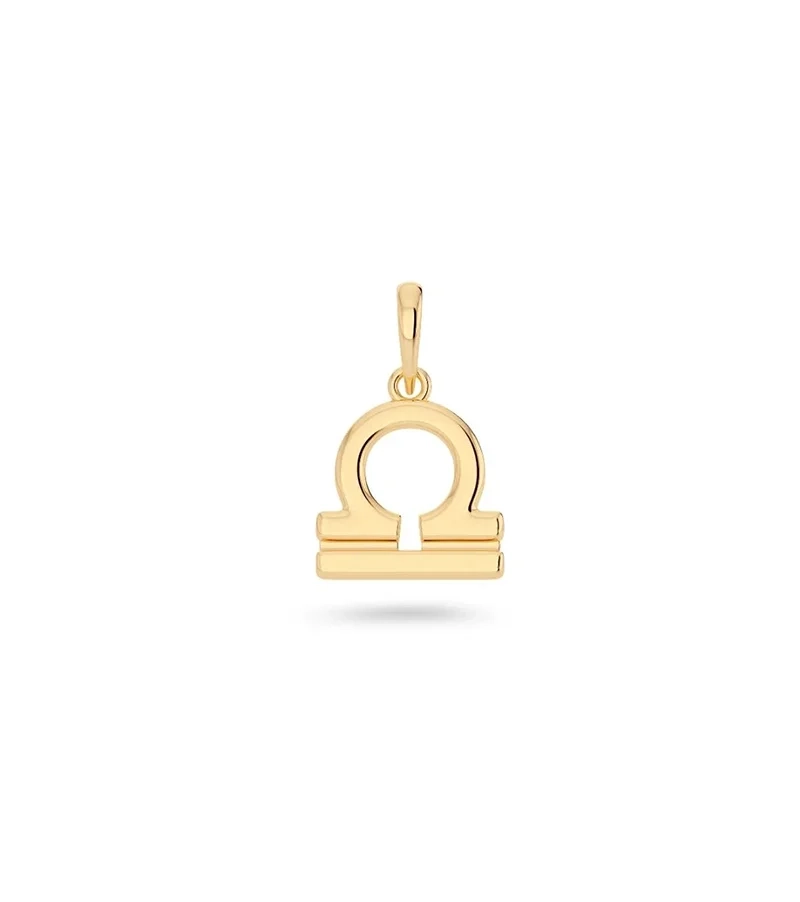 Zodiac Sign Libra Gold - Edblad - Snabb leverans - Gratis paketinslagning