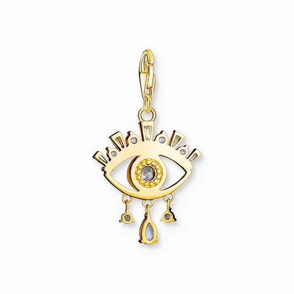 Charm-Anhänger blaues Auge vergoldet von Thomas Sabo, Schneller Versand - Nordicspectra.de