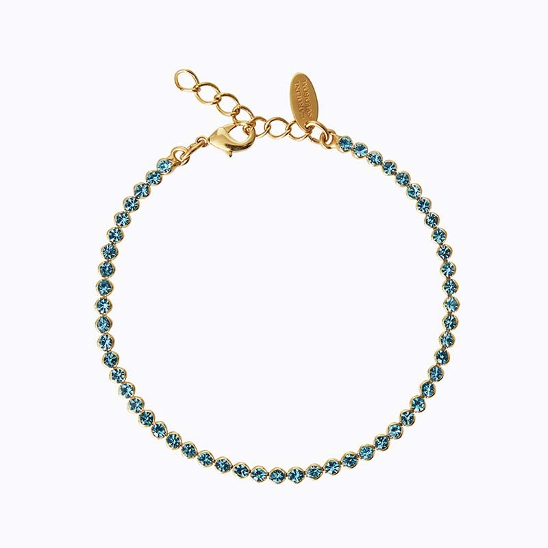 Caroline Svedbom - Siri Bracelet Gold Light Turquoise