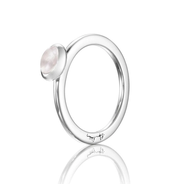 Love Bead Ring - Rose Quartz von Efva Attling, Schneller Versand - Nordicspectra.de