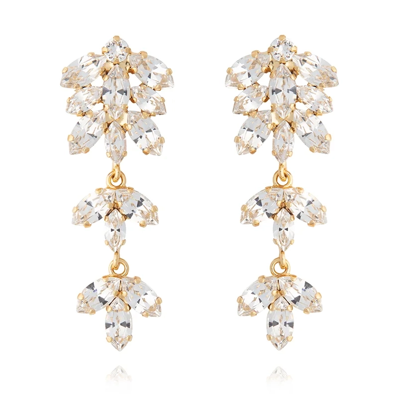 Caroline Svedbom - Falling In Love Earrings Gold Crystal
