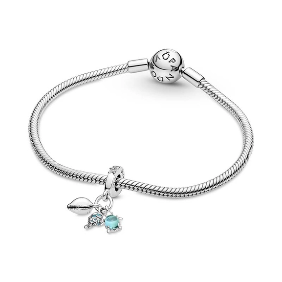 Sea Turtle & Conch Triple Dangle Charm - PANDORA - Snabb frakt & paketinslagning - Nordicspectra.se