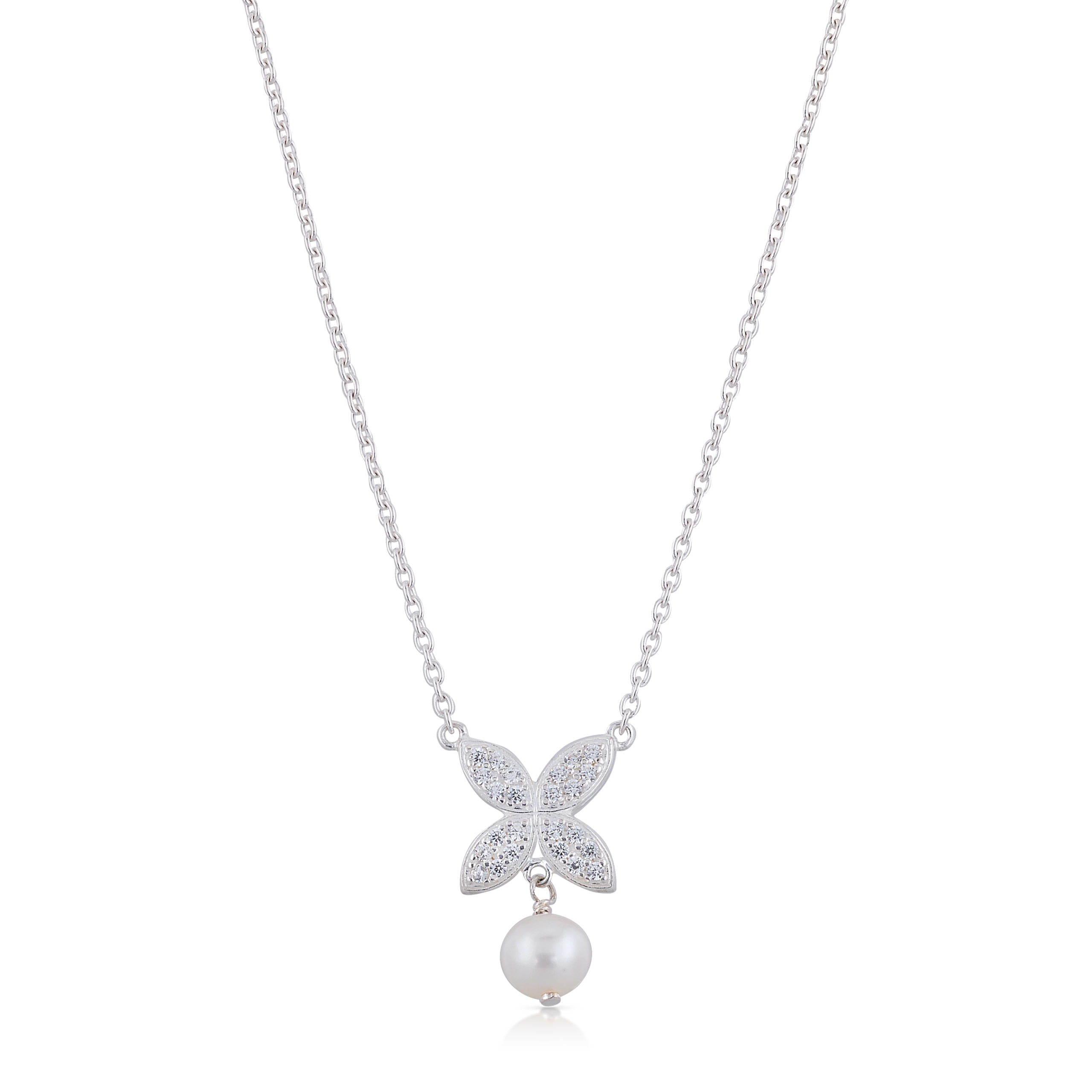Carolina Gynning - Sparkling Ellipse Pearl Halsband