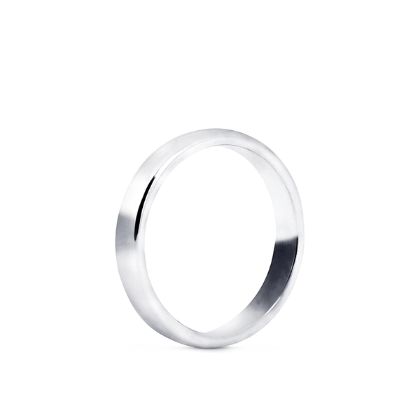 1946 Ring Välvd 4 mm Platina - Nordic Spectra - Förstärker livets stora händelser - Nordic Spectra