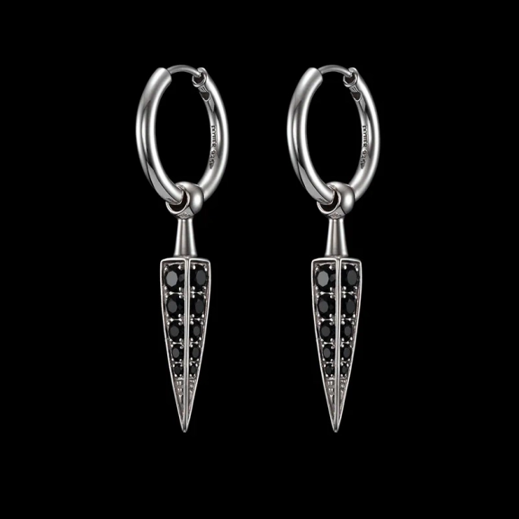 Poison Arrow Pavé Earring Black Spinel - Maria Nilsdotter - 1-2 dagars leverans - Nordic Spectra