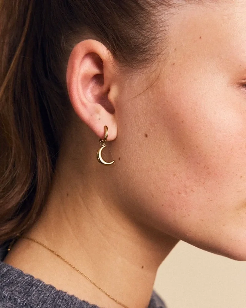 New Moon Hoops Gold - Edblad - Snabb leverans - Gratis paketinslagning