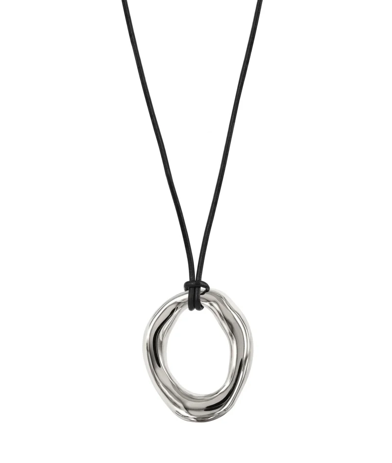 ANGELINA Leather 30 mm Stål - Astrid & Agnes - Nordic Spectra