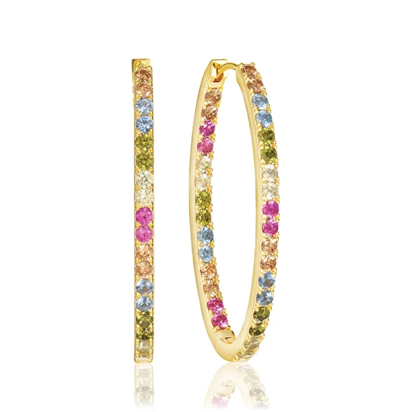 Ellisse Medio Ohrringe Mix Gold von Sif Jakobs