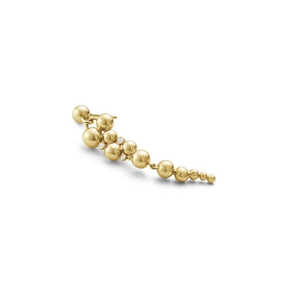 Moonlight Grapes Ohrringe Gold & Diamant 0.07 ct von Georg Jensen, Schneller Versand - Nordicspectra.de