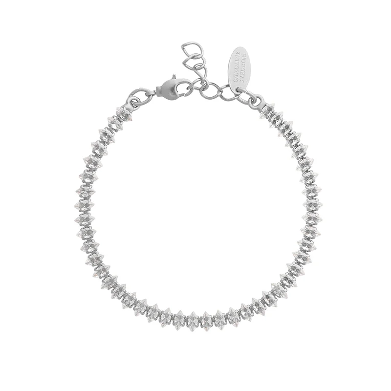 Caroline Svedbom – Crystal Navette Bracelet Rhodium Crystal