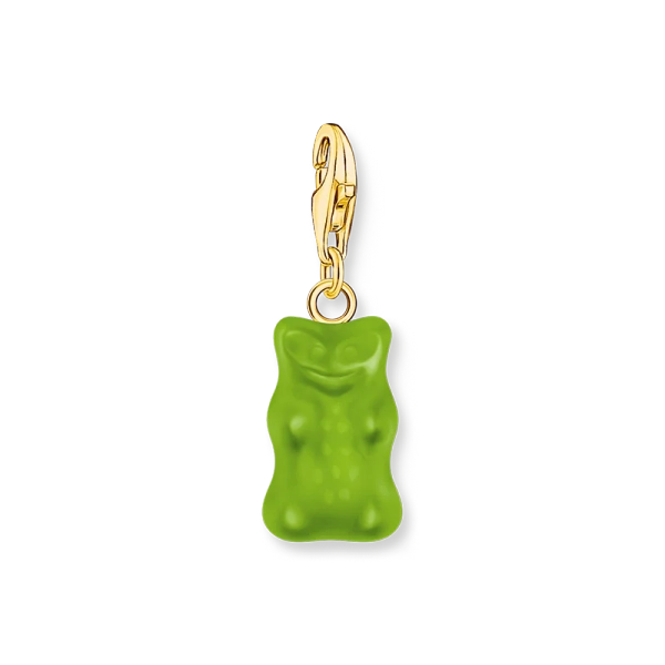 Charm-Goldbären-Anhänger in Grün vergoldet - Thomas Sabo - Nordic Spectra