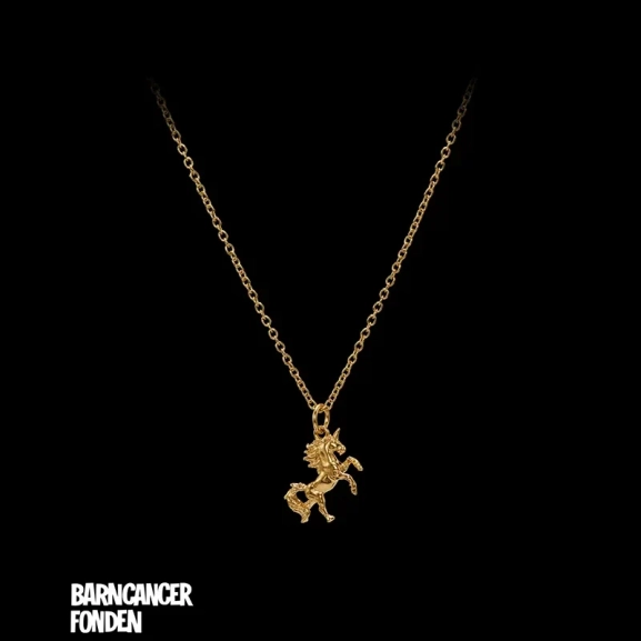 Mini Unicorn Necklace Barncancerfonden Gold